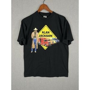 Vintage‎ Alan Jackson T Shirt 1990s Mens L  All My Rigs Wear PPG Paint Vtg 90s